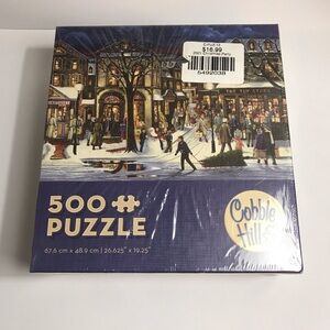 Jigsaw Puzzle  Christmas Winter Scene Xmas Tis The Season  H. Hargrove 500 Piece